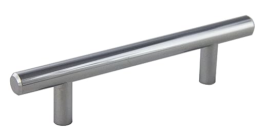 6" Bar Cabinet Pull with 3-34" Center to Center Polished Chrome Finish