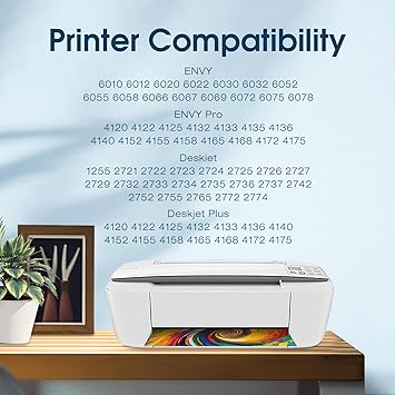 67XL Black Ink Cartridge Replacement for HP Ink 67 for 67xl hp Printer Ink (Black 2-Pack) Woks for DeskJet 1255, 2700, 4100 Series 4155, 2700e, 4155e, 2755e, Envy 6000, 6400, Series 6055e 6455e