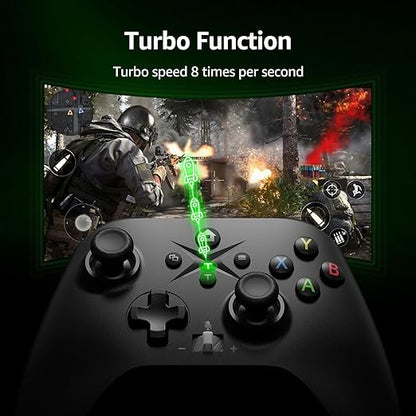 Wireless Controller for Xbox One, Gaming Controller with 2 back paddles, Support Turbo, Macro, Key Mapping, Compatible with Xbox OneAndroidIOSPCXbox One SX, Xbox Series SX