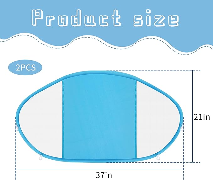 Adnee 2 Pack Baby Swim Float Removable Canopy-Sun Protection Canopy for Baby-UPF50 Proof Canopy-Sunscreen Coating,Compatible for Mambobaby Floats