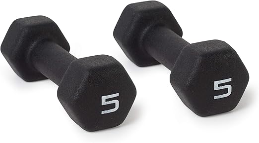Cap Barbell CAP Barbell Black Neoprene Coated Dumbbell