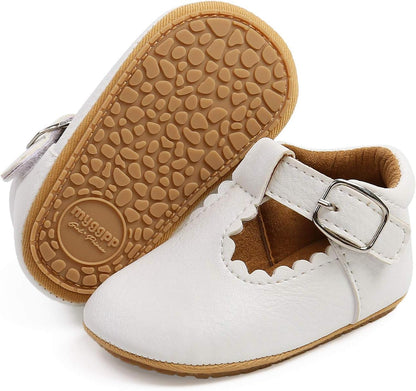 Baby Boys Girls High Top Ankle PU Leather Sneakers Soft Rubber Sole Infant Moccasins Newborn Oxford Loafers Anti-Slip Toddler Wedding Uniform Dress Shoes
