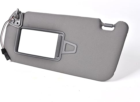 Sun Visor for Hyundai Elantra US Version Left Driver Side LH with Mirror Light Fit for 2007-2010 Hyundai Elantra Replace OE 852012H0208M Gray