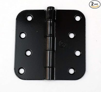 Penrod Door Hinges, Black Prime 4 Inch with 58 Inch Radius, 2 Pack