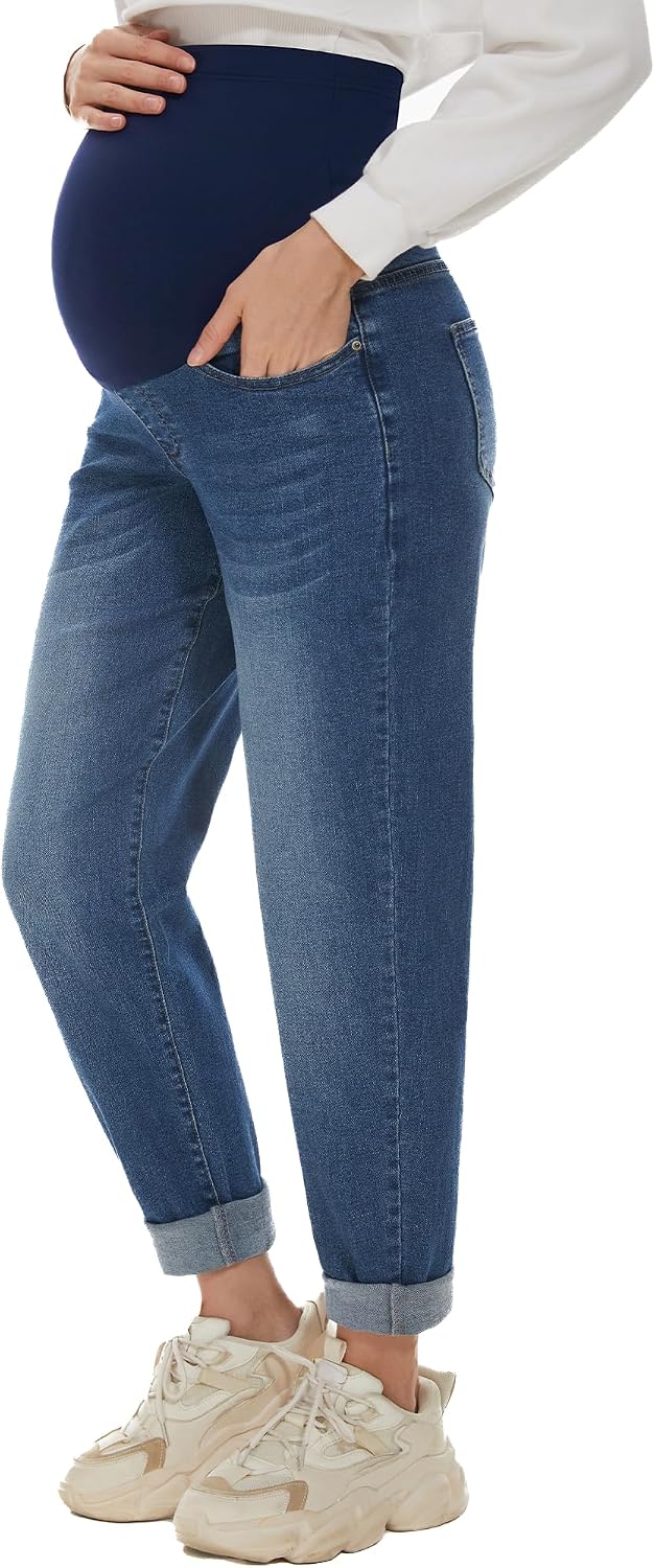 Premium stretchy fabric, over-the-belly support, and loose legs for all-day comfort and flattering look.