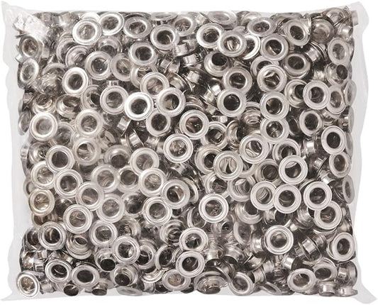 Yescom 1000 Sets of 38(9.5mm) Size 2 Nickel Finish Grommets  Washers Leather Bags Poster Banner Eyelets YES0378