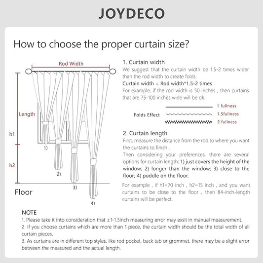 Joydeco Blackout Room Divider Curtains for Sliding Glass Doors 84 Inches Long 1 Panel, Extra Wide Sliding Door Curtains for Doorway Patio Bedroom Living Room (Black, 100Wx84L)