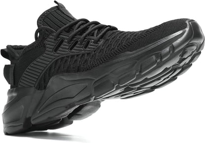 Men's Running Shoes, Non Slip, Breathable, Lightweight Fashion Sneakers, Slip Resistant Athletic Sports Walking Gym Work Shoes