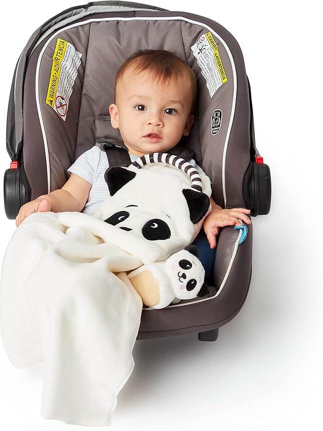 Enesco Izzy and Oliver New Baby Infant Panda Character Super Soft Booties, White, One Size