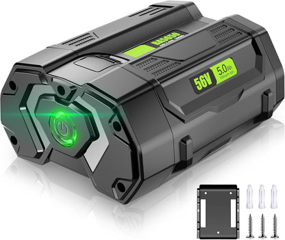 56v 5.0Ah Replacement Battery for EGO 56V Battery BA2800 BA4200 BA1400, Compatible with EGO 56 Volt CS1604 CS1804 CS1403 HT2400 LB6504 LB5804 LB6500 LB4800 HTA2000 PH1400 Power Tools