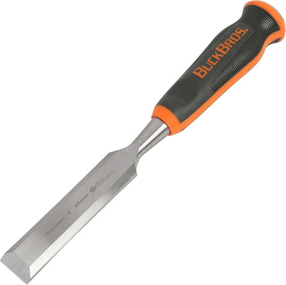 74716 Comfort Grip Wood Chisel – 1" (25MM), Carpentry Chisel, Beveled Edge