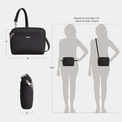 Travelon crossbody bag with anti-theft security, RFID blocking, and roomy main compartment for safe, organized essentials. Check it out on - you won't regret it!