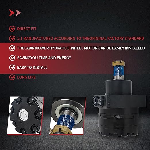 1-523328 Wheel Motor Compatible with 103-6988 Parker TF0240US081AADD Exmark Lazer Z EX20KC LHP5223KC LZ27LKA604 Toro Z Master