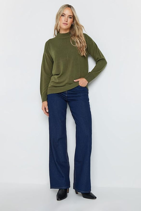 Long Tall Sally LTS Tall Turtle Neck Sweater Pullover Teal