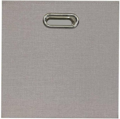 MBETA Pure Color Thickened Linen Storage Basket Fabric Clothes Sundries Finishing Box Household Folding Storage Box Artifact