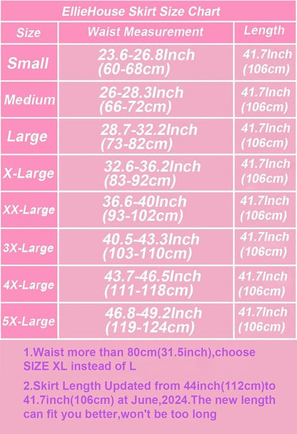EllieHouse A Line Long Maxi Bridesmaid Tulle Skirt for Wedding Evening Party Prom P68