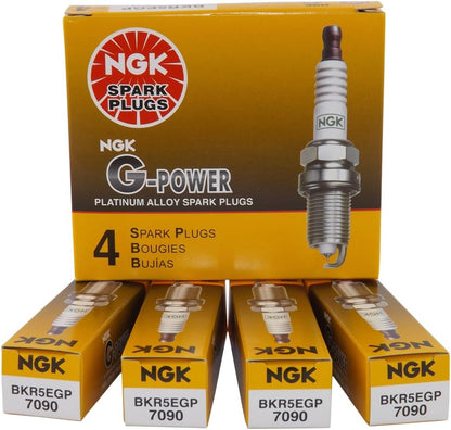NGK 7090 BKR5EGP G-Power Spark Plug, Pack of 2