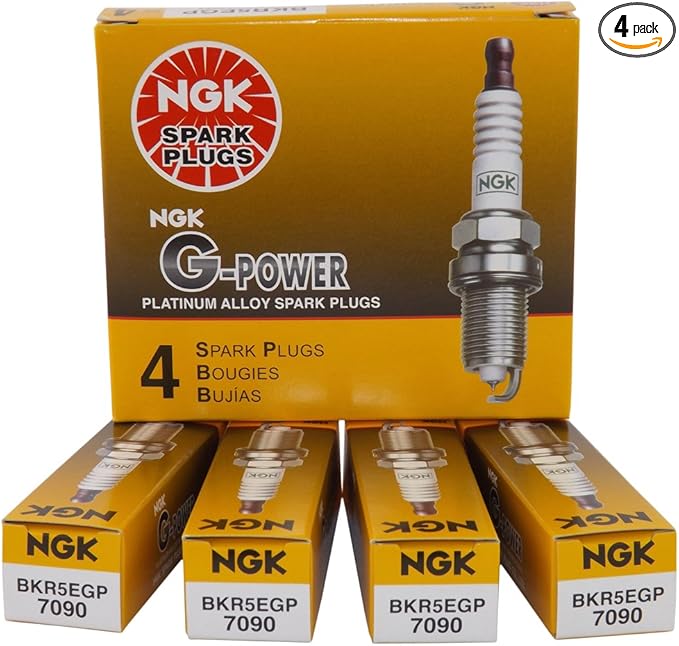 NGK 7090 BKR5EGP G-Power Spark Plug, Pack of 2