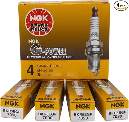 NGK 7090 BKR5EGP G-Power Spark Plug, Pack of 2
