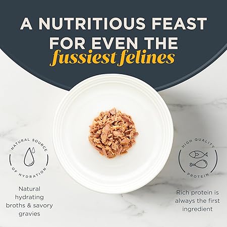 Reveal - Grain Free  Wet Canned Cat Food  2.47oz - 24 Pack - Premium Nutrition, 100 Natural, No Additives, and Limited Ingredients (Tuna with Salmon in Broth)