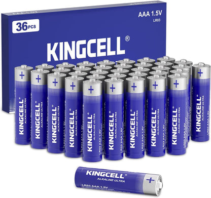 KINGCELL AA Batteries 10 Pack- Alkaline Double A Battery - Ultra Long-Lasting, Leakproof Design 1.5v Batteries for Household Devices, 10-Year Shelf Life.