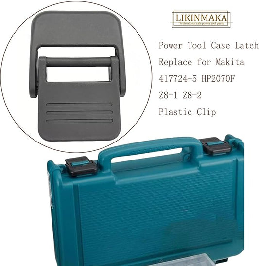 417724-5 Power Tool Box Latch Replacement for Makita HP2070F Z8-1 Z8-2 Plastic Clip