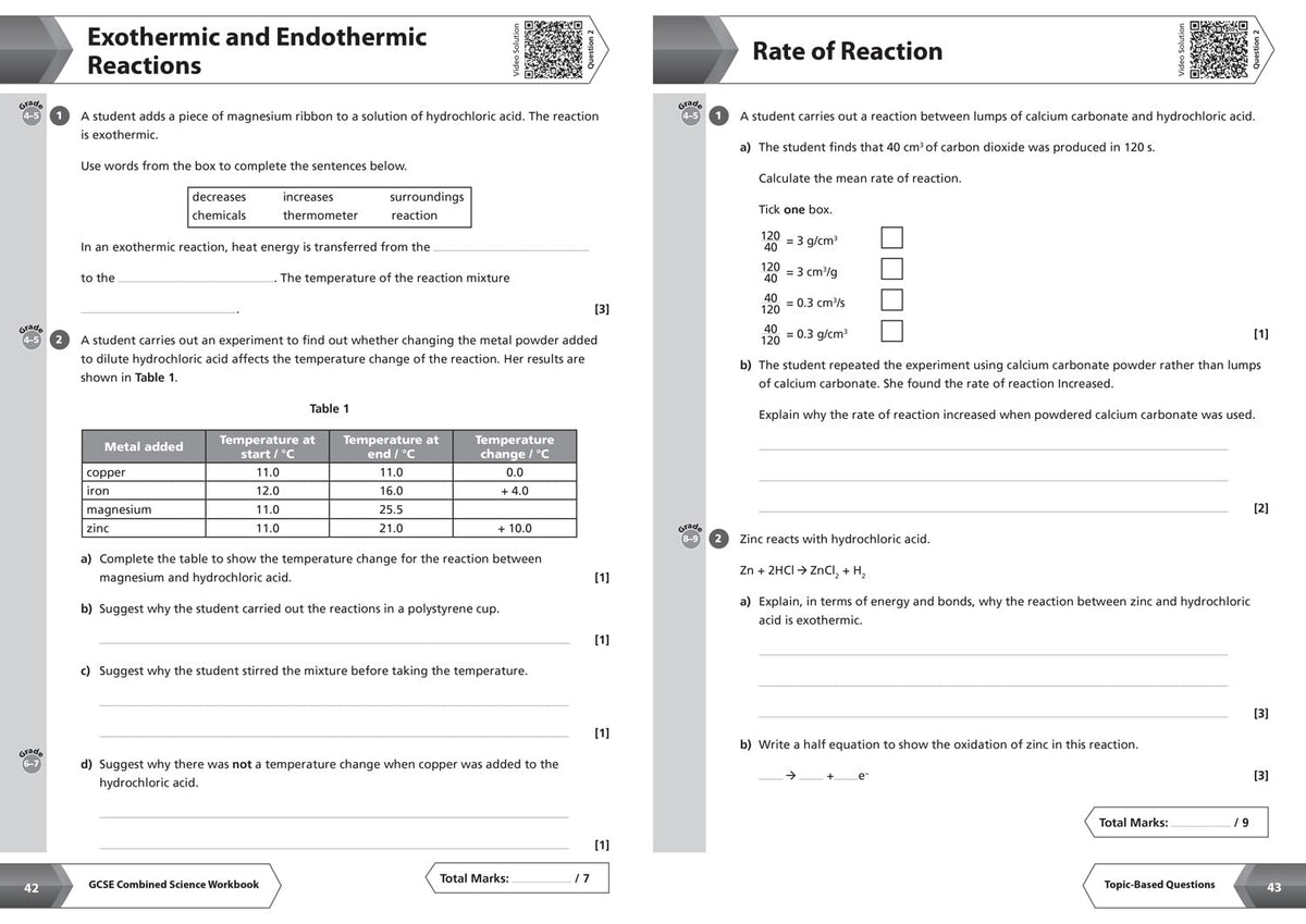 AQA GCSE 9-1 Combined Science Higher Workbook: Ideal for home learning, 2022 and 2023 exams (Collins GCSE Grade 9-1 Revision)