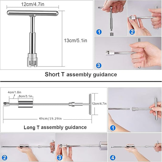 DBGT0 Sliding Hammer T-bar - Paintless Dent Puller Tool for Auto Body Repair Dent Removal