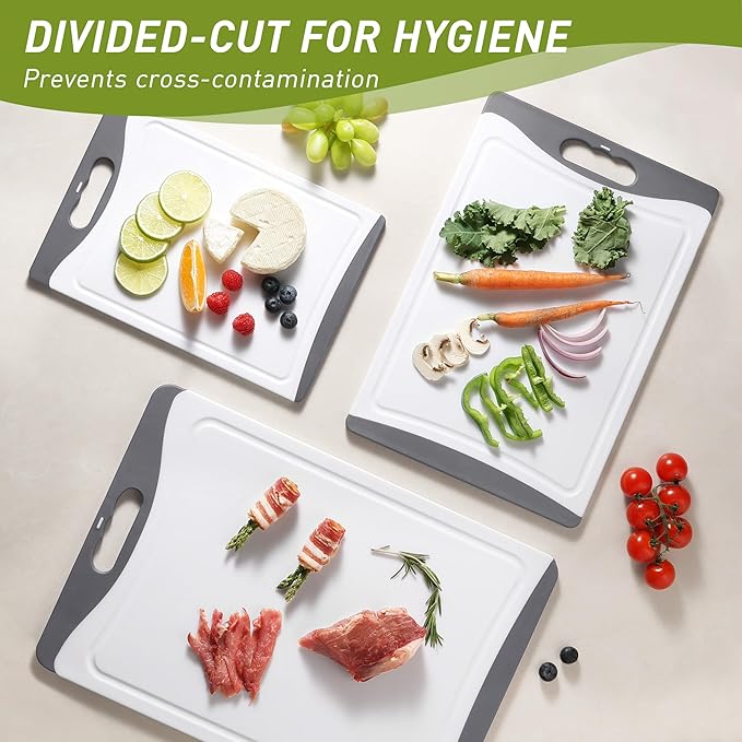 Plastic Cutting Board Set Non Slip Edges Over Sink Kitchen Gadgets First Apartment Essentials New Home Must Haves Things Stuff Accessories House Warming Housewarming Hostess Host Gift