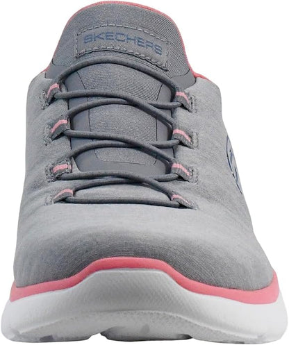 Skechers Women's Bobs Squad - Tough Talk Sneakers | Slip-ins, Heel Pillow holds your foot secure, Air-Cooled Memory Foam Insole, Machine washable, Flexible traction outsole