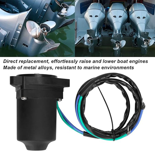 Tilt Trim Motor, Outboard Engine Tilt Trim Motor, 6EK 43880 00 00 Compatible with 4T F75 F80 F90 F100 F115 FL115 F125 F130 Outboard