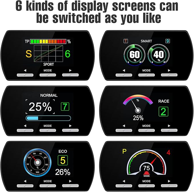 Throttle response controller, 9 units, 11 modes, universal electronic throttle controller for car, intelligent racing throttle compatible with Challenger Ram