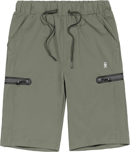 Little Donkey Andy Men’s Ultra-Stretch Quick Dry Lightweight Bermuda Shorts Drawstring Zipper Pocket Hiking Travel Golf