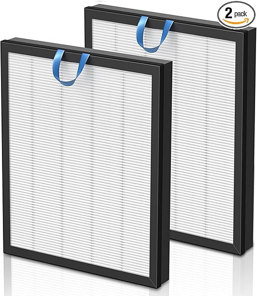 Vital 200S Replacement Filter for LEVOIT Vital 200S Vital 200S-P Air Purifier, H13 True HEPA and High-Efficiency Activated Carbon Filter, Vital 200S-RF, LRF-V201-WUS, 2 Pack, White