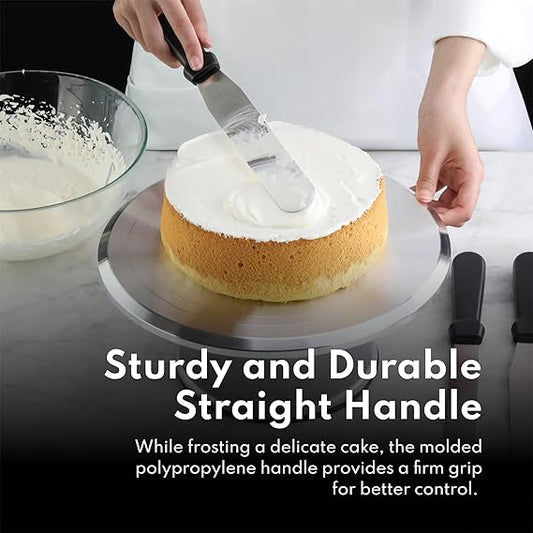 New Star Foodservice 38163 Straight Icing Spatula, 8-Inch Blade, 13-Inch Overall, Silver