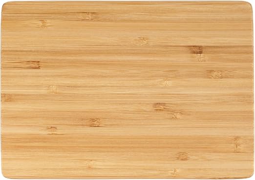 BambooMN Small Premium Bamboo Serving and Cutting Board, Charcuterie, Home and Everyday use - 7.9" x 5.5" x 0.4" - 1 pc