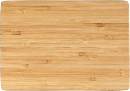 BambooMN Small Premium Bamboo Serving and Cutting Board, Charcuterie, Home and Everyday use - 7.9" x 5.5" x 0.4" - 1 pc