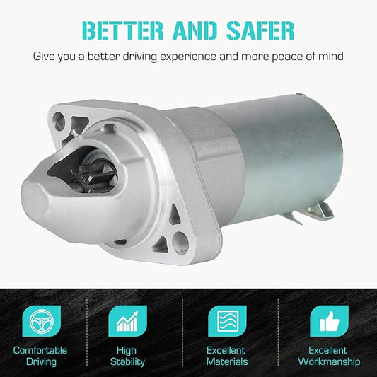 31200-RAA-A51 Starter for Honda 2.4L 2.4 Accord 2003-2005, for Element 2003-2006, for Acura TSX 2.4L 2004 2005, Replace for 410-54101R, 31200-RAA-A52, RAA43, 113821, 17870