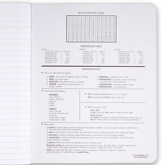 Mead Composition Notebook, 6 Pack, College Ruled Paper, 7-12" x 9-34", 100 Sheets per Comp Book, Assorted Colors (850106-ECM)