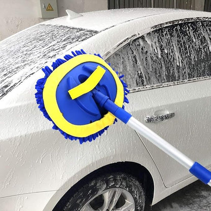 Auto Accessories Car Wash Brush Car Cleaning Brush Chenille Broom Car Cleaning Tools Cleaning Mop Cover Luopan Car Cleaning Kits (Color : Blue)