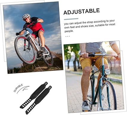 INOOMP 4 Pcs Bicycle Pedal Strap Portable Exercise Bike Excersise Bike Exercise Bike Exercise Bike Pedal Straps