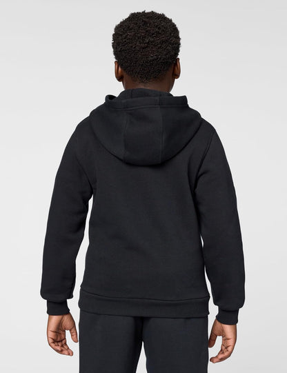 Lightweight, brushed-soft fleece hoodie keeps kids warm and comfortable with a large front pocket for storage. Check it out on - you won't regret it!