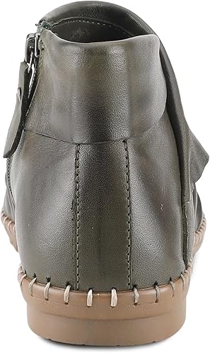 Spring Step Women's Rendezvous Premium Leather Bootie Asymmetrical Envelope Collar