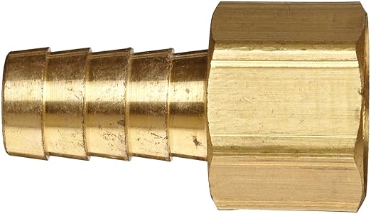 Anderson Metals-07002-1612 Brass Hose Fitting, Connector, 1" Barb x 3/4" Female Pipe