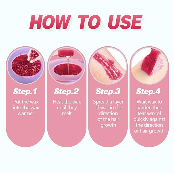 3.5oz Hard Wax Beads, Coarse Hair Removal Waxing Bead for Sensitive Skin Brazilian, Full Body, Bikini, Underarms, Back, Legs, Face, Back, Wax Beans Spa Home Salon