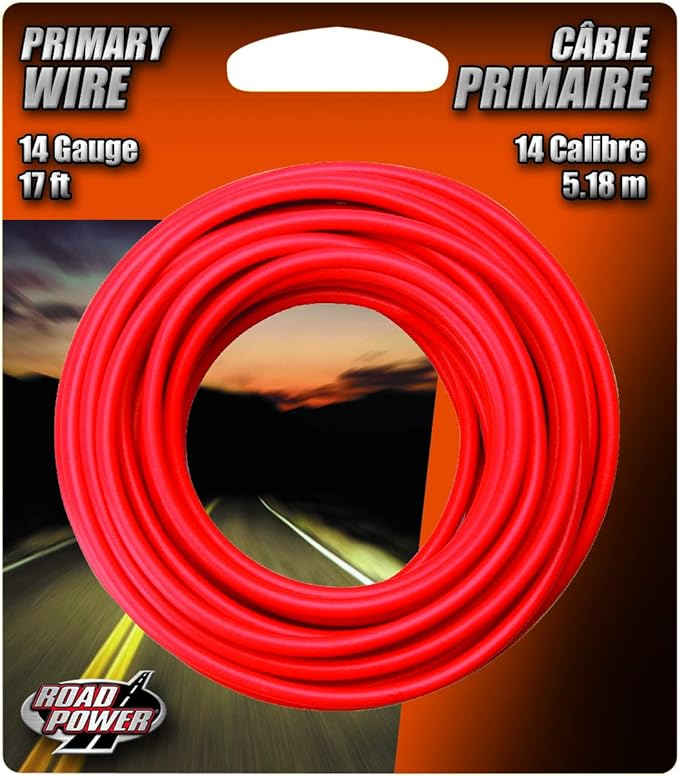 Coleman Cable 55669133 Automotive Copper Wire; 14-Gauge; Red