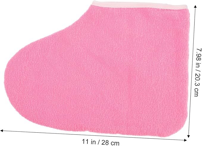 Healeved 2pcs Manicure Booties Foot Lotion Socks for Women Socks Heel Pumps for Women Heeled Loafers for Women Heels for Girl Socks Very Boots Moisturizing Spa Socks Pink Fabric