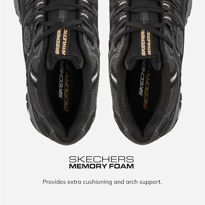 Skechers Men's Afterburn Memory Fit Lace-up Sneaker