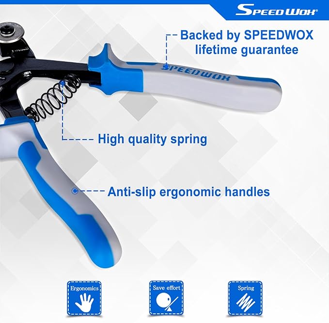 SPEEDWOX Glass Tile Nipper 8 Inches High Strength Tungsten Carbide Scoring Wheels for Quickly Cutting Porcelain Mosaic Ceramic Mirror Professional Glass Cutters Score Tile Working Tool Heavy Duty