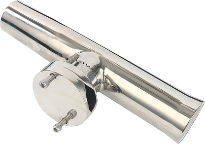 Amarine Made Fishing Rod Holder,Stainless Tournament Style Clamp on Rod Holder,Adjustable Fishing Pole Holder for Rails 1-14" to 2"
